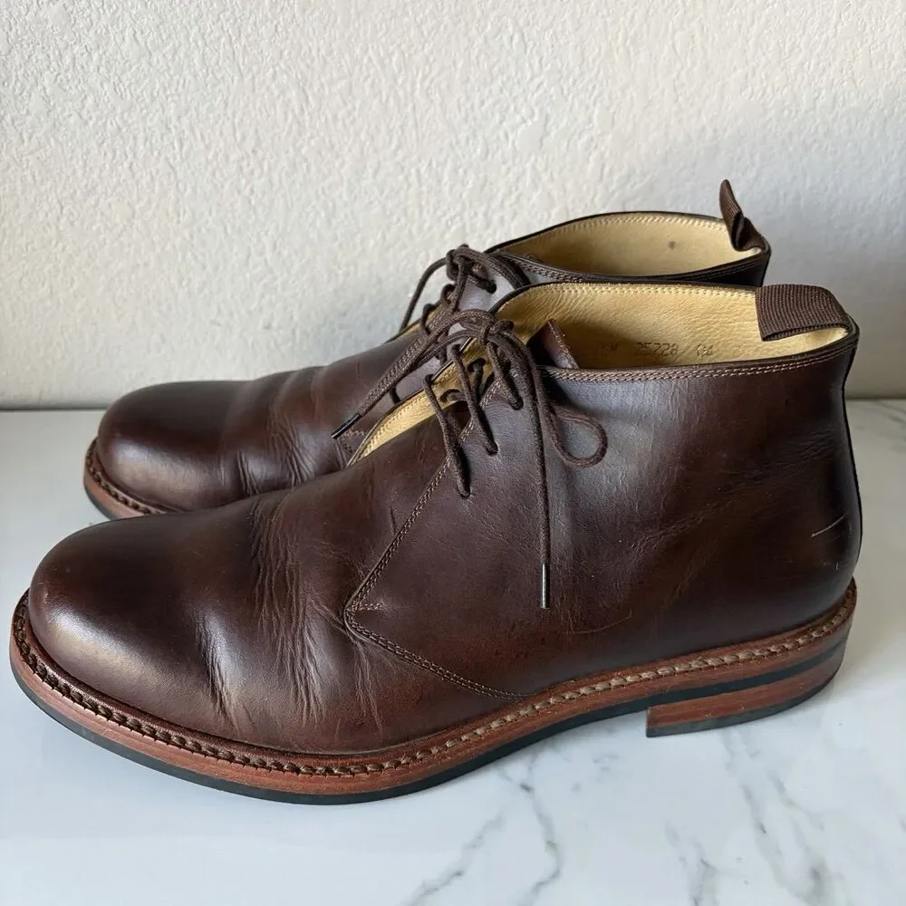 Beckett Simonon Brown Leather Chukka Boots Size 8